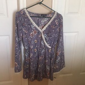 Floral summer romper